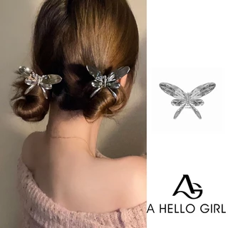 Ahellogirl Kẹp Tóc Hình Bướm / Cá Mập Xinh Xắn Cho Nữ