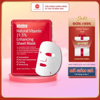 Mặt nạ By Wishtrend Natural Vitamin 21.5% giấy C21.5 Enhancing Sheet Mask 23ml chính hãng - daothinhuquynh