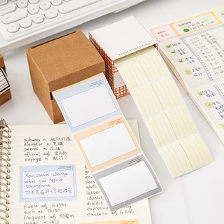 Set 250 Tờ Giấy Ghi Chú Họa Tiết Sáng Tạo Trường học văn phòng kéo ra Reel Sticky Notes