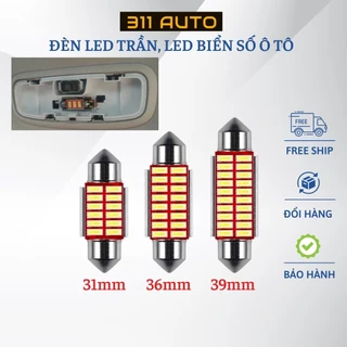 Đèn led trần xe ô tô, led cốp, đèn đọc sách  31 - 36 - 39mm