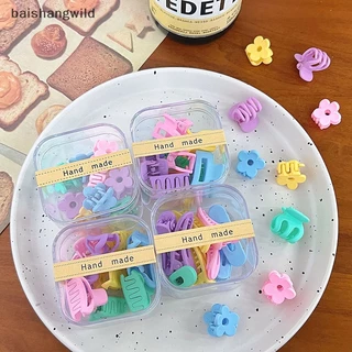 Basl Mới 10 Chiếc Mờ Nhựa Mini Vuốt Tóc Kẹp Cua Bé Gilrs Ngọt Ngào Nhỏ Kẹp Tóc Barrettes Mũ Phụ Kiện Thời Trang BASL