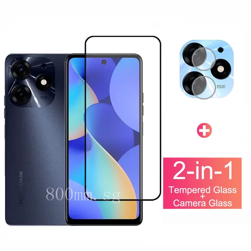 Kính Cường Lực Bảo Vệ Toàn Màn Hình Cho Tecno Spark 10 Pro 4G 5G 10C GO 2023 Pova Neo 2 4 3 2 Pro Spark 9T 9 8 8P