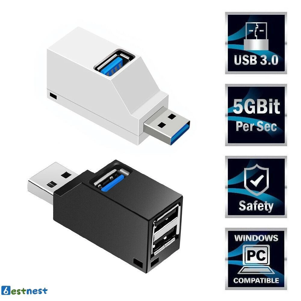 [VN] Bộ Chia 3 Cổng USB 3.0 Tốc Độ Cao Tương Thích Nhiều HĐH