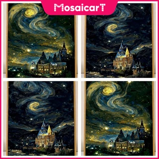 Bộ Tranh Đính Đá 5d Họa Tiết Tranh Van Gogh Độc Đáo Kích Thước 30x40cm Dùng Trang Trí Nhà Cửa