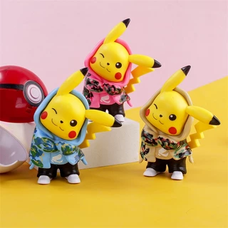 Mô Hình Nhân Vật Pikachu Mặc Đồ Rằn Ri 10cm Đáng Yêu Thời Trang Làm Quà Tặng Sinh Nhật Cho Bé