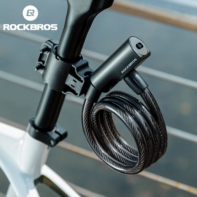 Rockbros Thép Chống Trộm Bảo Vệ Cáp Xe Đạp Khóa Cáp Chìa Khóa MTB Xe Đạp Đường Bộ Khóa An Toàn Xe Máy Phụ Kiện Đi Xe Đạp