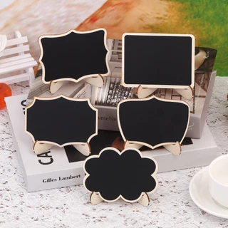 Mini gỗ bảng đen menu thẻ chip kích thước bảng tin bảng đen đám cưới bên trang trí Memo Props