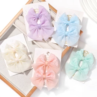 Bộ 2 kẹp tóc nơ KIDSBOWS thời trang cho bé gái