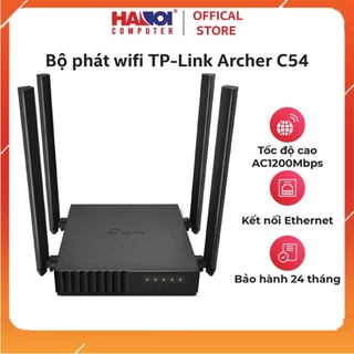 Bộ phát wifi TP-Link Archer C54 tốc độ AC1200Mbps, vùng phủ Wi-Fi rộng lớn