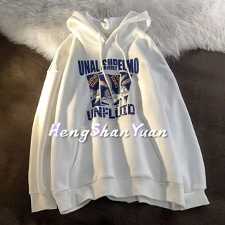 Áo hoodie In Hoạt Hình Phong Cách Vintage Cho Nữ