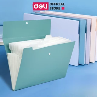 Cặp Đựng Tài Liệu A4 Deli File Đựng Tài Liệu Hồ Sơ 8 Ngăn Túi Hồ Sơ Văn Phòng File Lưu Trữ Đa Năng Nhiều Màu Sắc