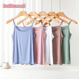 Áo Thun cotton Mỏng Sát Nách Dáng Rộng Màu Trắng Đen Thời Trang Mùa Hè 2023 Cho Bạn Gái