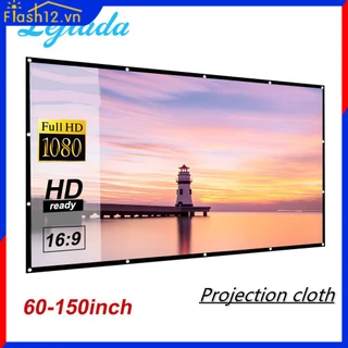 Màn Chiếu Di Động Màn Đơn Giản Màn Chiếu Chống Ánh Sáng 60-150 Inch Cho Gia Đình Ngoài Trời Văn Phòng 16:9 Flash12_vn