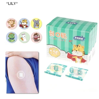 LILY 120 cái/hộp không thấm nước thoáng khí vòng ban nhạc AIDS cho trẻ em chăm sóc vết thương uuu