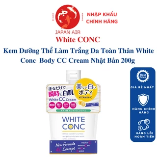Kem Dưỡng Thể Trắng Da Toàn Thân White Conc Body CC Cream Nhật Bản 200g