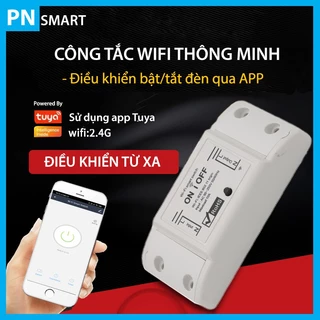 Công Tắc Wifi Điều Khiển Từ Xa Tuya Smarthome, bật tắt đèn qua điện thoại