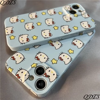 Ốp Điện Thoại Cứng In Hình Mèo Hello Kitty Dễ Thương Cho Iphone 11 13 14promax 7 / 8p