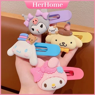 SANRIO Kẹp Tóc Hình Cinnamoroll Melody Dễ Thương Cho Nữ H0290