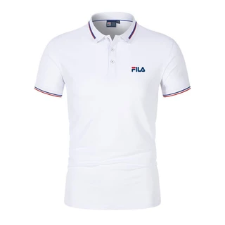 Áo Thun Polo Tay Ngắn In Logo Fila Thời Trang Mùa Hè Cho Nam