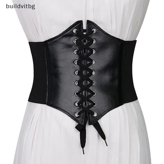 Thắt Lưng Corset Da Pu Bản Rộng Co Dãn Tốt Cho Nữ