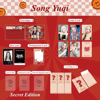 Bộ sưu tập thẻ YUQI Kaji (G) I-DLE Laser Hình ba chiều trong suốt Thẻ Lomo ID Photocards Phong bì Tay áo Phiên bản bí mật BP Bưu thiếp Kpop