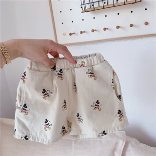 Quần Short Cotton Thoáng Khí Khô Nhanh In Họa Tiết Hoạt Hình Phong Cách Hàn Quốc Thời Trang Mùa Hè 2023 Cho Nam Và Nữ