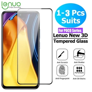 Lenuo 1 ~ 3 Chiếc Kính Cường Lực 9H Cho Xiaomi Poco F6 F5 X5 M4 M3 Pro F4 X4 GT X3 NFC 4G 5G Tấm Bảo Vệ Màn Hình Độ Nét Cao Chống Cháy Nổ Toàn Bộ