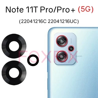 Ống kính kính kính Camera sau cho Xiaomi Redmi Note 11T Pro + Plus 5G thay thế bằng nhãn dán dính 22041216C 22041216Uc