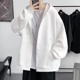 Áo Khoác Hoodie Màu Trơn Thời Trang Trẻ Trung Cho Nam