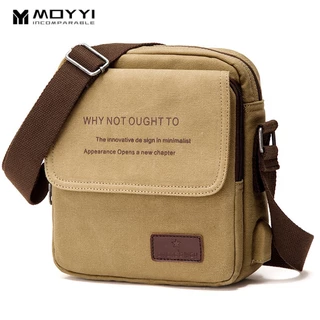 MOYYI 【MOYYI】Túi Xách Vải Canvas Phong Cách Vintage Cho Nam túi đeo vai túi messenger