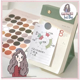 Stickers chấm tròn có nền trang trí Kpop Journal Dot seal