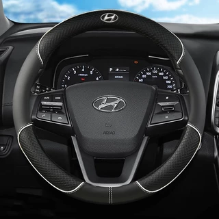 Vỏ Bọc Vô Lăng Bằng Da PU Đường Kính 38cm Cho Hyundai Sonata Super Elantra Terracan Tucson Accent