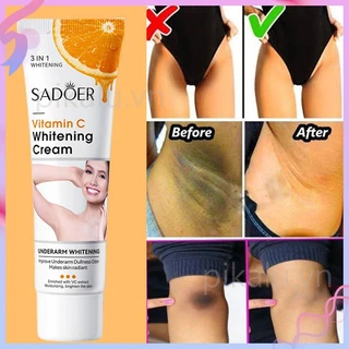 Sadoer Whitening Underarm Cream Vitamin C Dưỡng Ẩm Tẩy Trắng Thuốc Mỡ Loại Bỏ Melanin Làm Mờ Các Vết Thâm Vùng Riêng Tư Kem Dưỡng Da Đầu Gối Chăm Sóc Da Toàn Thân Kem Làm Trắng Nách .pikalu