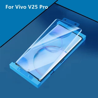 Dành Cho Vivo V25 Pro Gốm Mềm Phim Full Cover Keo Bảo Vệ Màn Hình Không Kính Cường Lực. Full Keo Dán Siêu Mỏng Mềm Phim Gốm Bảo Vệ Màn Hình