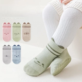 Vớ cotton Mỏng Thoáng Khí Họa Tiết Hoạt Hình Ba Chiều Dành Cho Trẻ Em 0-3 Tuổi