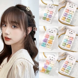 Set 6 Kẹp Tóc Mini Màu Sắc Ngọt Ngào Dễ Thương Cho Bé Gái