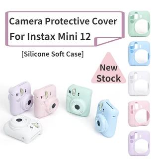 Ốp Điện Thoại Silicon Mềm Màu Trơn Bảo Vệ Máy Ảnh Cho instax mini 12 mini12