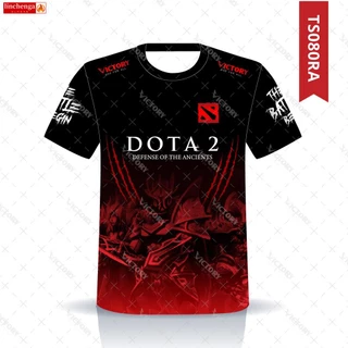 Áo Thun Tay Ngắn Cổ Tròn Vải MICROFIBER Nhanh Khô TS080 - DOTA 2 VICTORY JERSEY