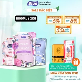 Nước Giặt Blue Hàn Quốc Giặt Xả  Quần Áo Thơm Lâu Dùng Giặt Tay Và Máy