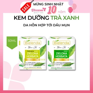 Kem dưỡng trà xanh da dầu mụn Bielenda Green tea