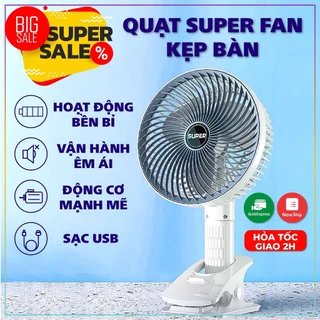 Quạt mini để bàn văn phòng tích điện gấp gọn