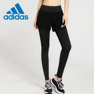 Quần Legging Thể Thao Adidas Lưng Cao Giả Hai Lớp Thoáng Khí Nhanh Khô