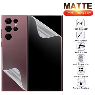 Miếng Dán PPF Nhám Full Màn Chống Vân Tay + mặt nhám chống bám vân tay bảo vệ mặt sau Cho Samsung Galaxy S8 S9 S10 S20 S21 S22 S23 S24 Plus Note 8 9 10 20 Ultra