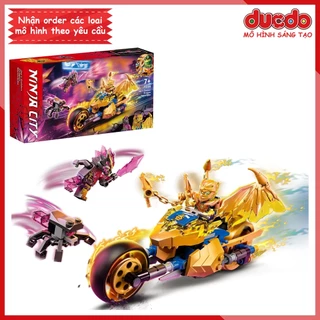 No 7008 Lắp ghép Ninjago Xe máy rồng vàng của Jay - Xếp hình Mô hình Ninja Kai's Golden Dragon Raider 71768