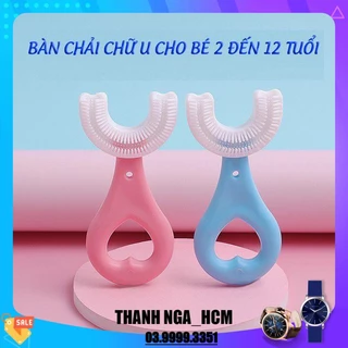 Bàn chải hình chữ u,bàn chải silicon cho bé tập đánh răng