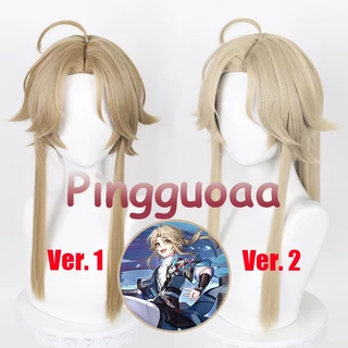 Honkai: Star Rail Yanqing Cosplay Tóc Giả 50cm Đuôi Ngựa Tóc Giả Chịu Nhiệt Tổng Hợp Tóc