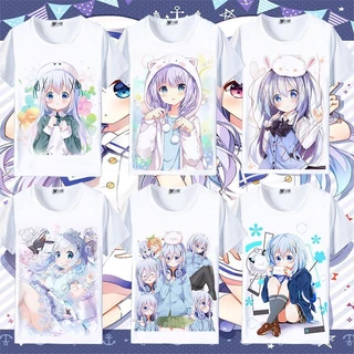 Gochuumon wa usagi desu Kai?Áo hoodie Tay Dài In Hình Thỏ Kfuu chino