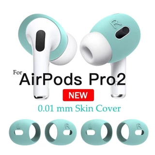 Da Silicon Bảo Vệ Dành Cho Apple AirPods Pro 2 Tai Đầu Miếng Đệm Buds Silicone Vỏ Bảo Vệ Tai Nghe Không Dây Phụ Kiện Tai Nghe Bluetooth