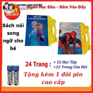 [Phiên Bản Mới nhất] Sách Nói Điện Tử Song Ngữ Anh- Việt Giúp Trẻ Học Tốt Tiếng Anh có cả cho bé trai và bé gái