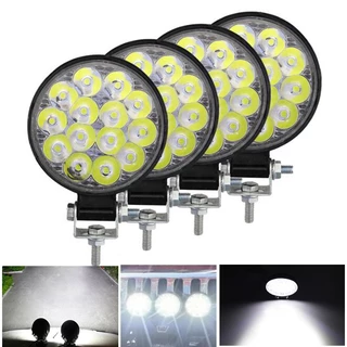 Đèn Pha LED 24V / 12v 42W Bằng Hợp Kim Nhôm Chuyên Dụng Cho Xe Hơi